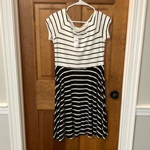 NWT Loft Dress striped size small